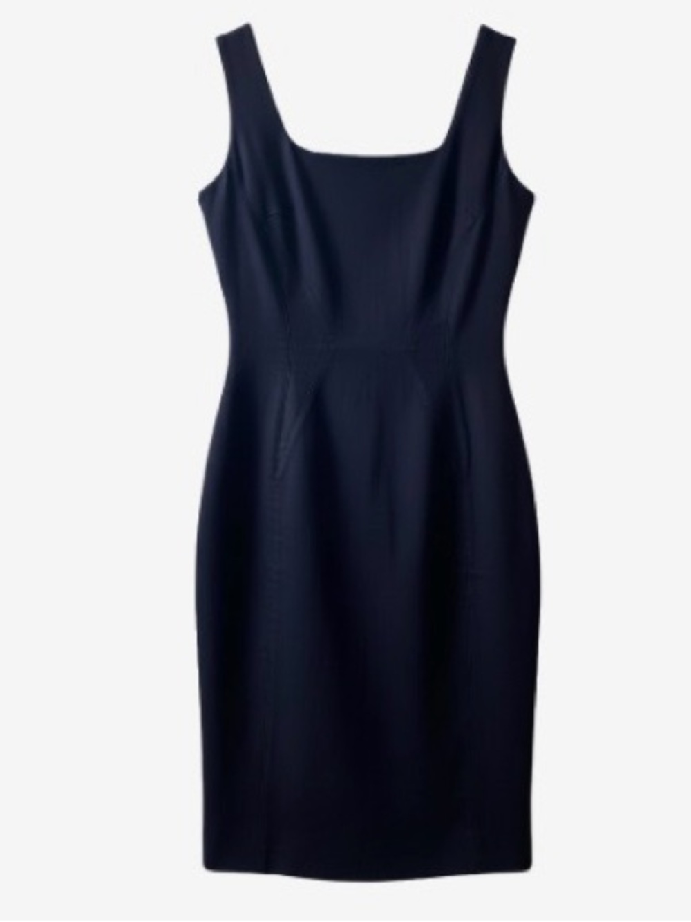 🛍️Dolce & Gabbana Authentic Black Soft Denim Vintage Y2K Square-Neck Midi Dress